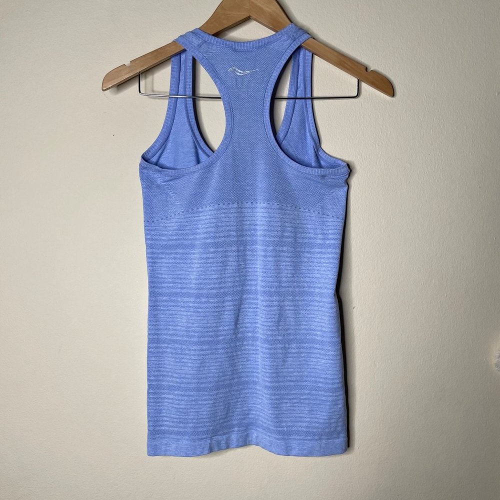 Saucony Womens Racerback Tank Athletic Top Blue Size S - Picture 4 of 10